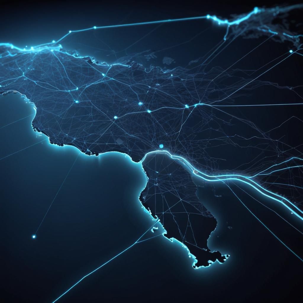 Mapa digital de conectividade para segmentos atendidos